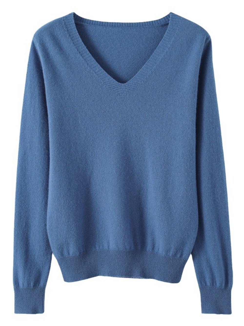 V-Neck Solid Color Sweater - Picture 8 of 16